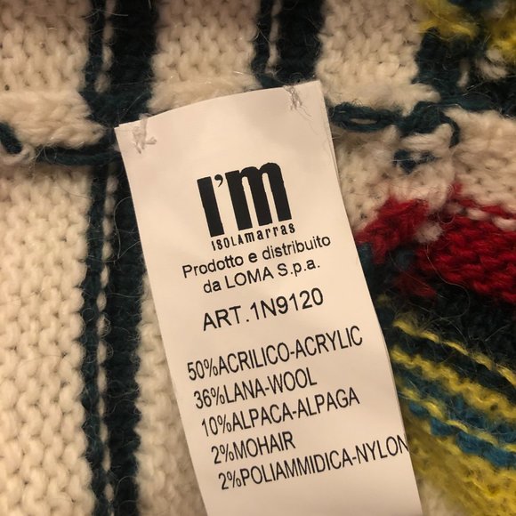 I'M Isola Marras multicolor Knit sweater sz. Small (B04) - Picture 3 of 8